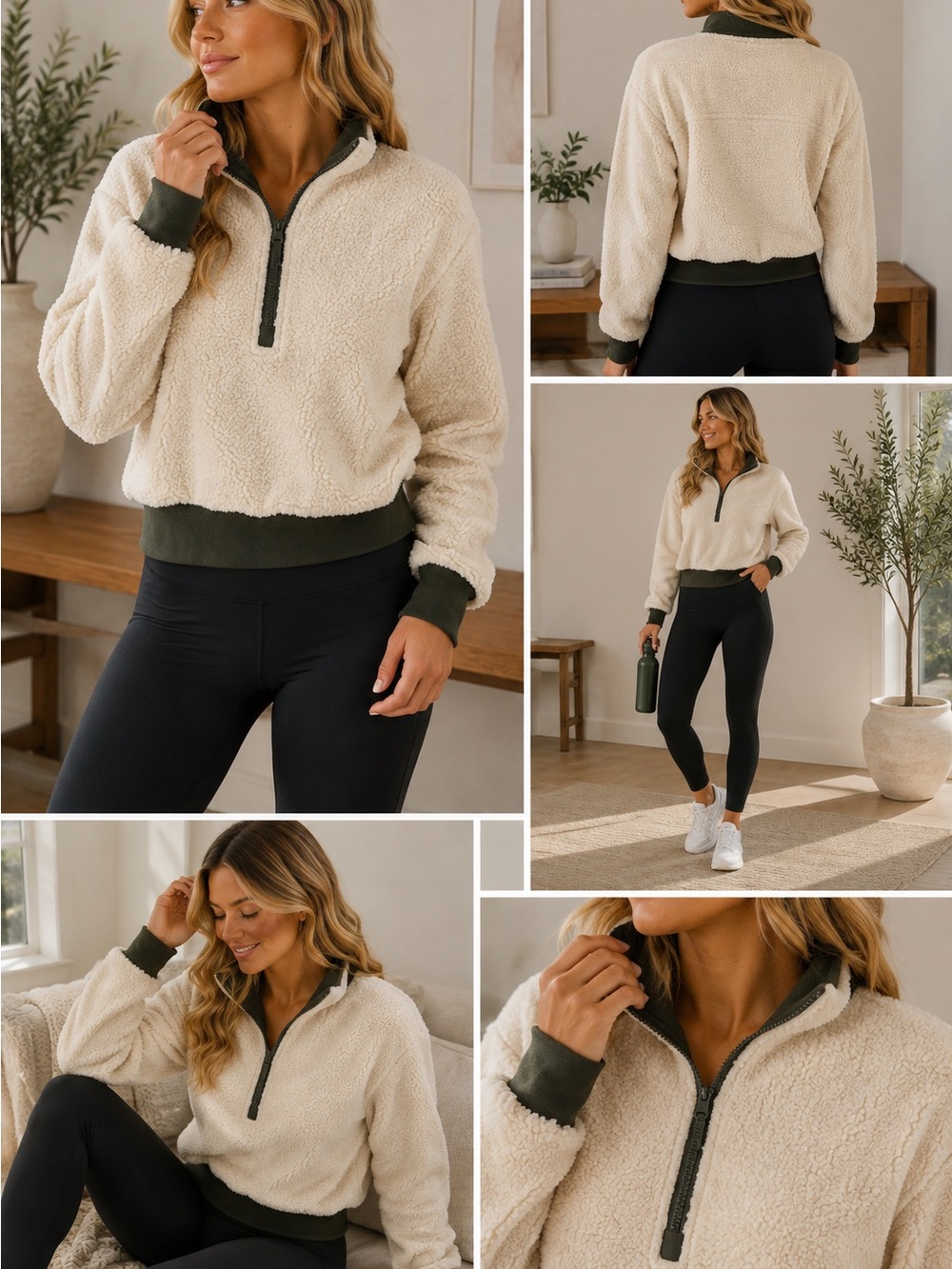 Fabletics dream polar fleece pullover size XS